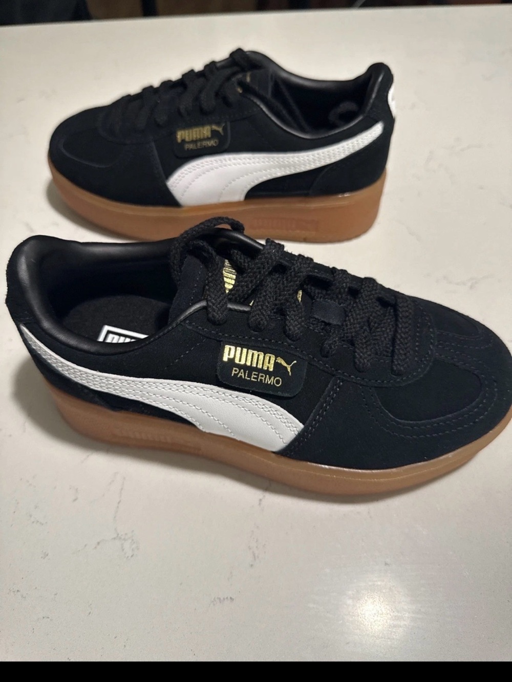 Puma Palermo Elevata Wns Sneakers Black Gum - Women's 6 / Men's 4.5 Unisex